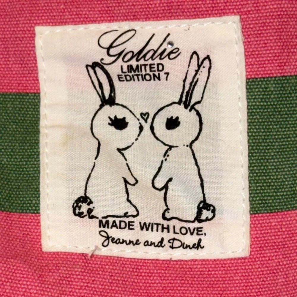 Bath‎ & Body Works Goldie Green and Pink Striped Tote